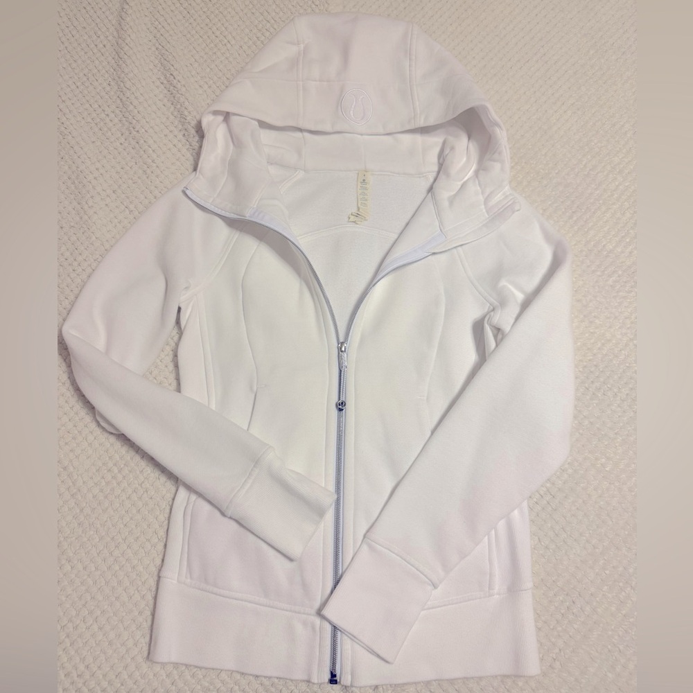 Lululemon Scuba Full Zip - White - Size 4